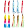 thumbnail image 2 of SPRING PARK 10Pcs Multicolor 8cm Fishing Lure Shaped Squid Octopus Saltwater Soft Bait fish for Fishing, 2 of 3