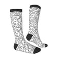 thumbnail image 3 of Fotbe Hand Drawn Snake print Women's Men's Novelty Crew Socks Cotton Socks Knee High Socks for Walking,Running,Nurses,Pregnancy, 3 of 8
