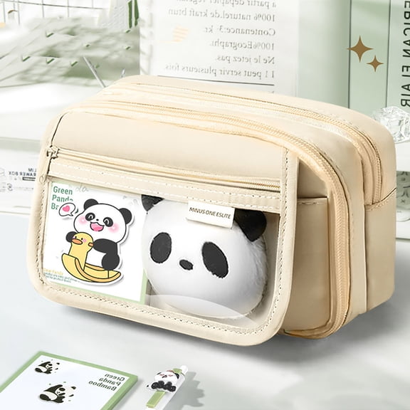 High Capacity Pencil Case, Aesthetic Big Pencil Bag Pouch Box Organizer Pen Case with Zipper, Kawaii Stationery Storage and Organizer, Classroom Office Supplies for Teen and Adult