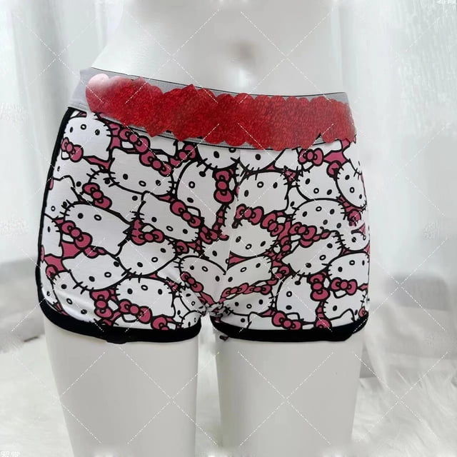 Sanrio-Lencería de Hello Kitty para parejas, ropa interior Sexy de Anime Y2K picante para chicas, traje de sujetador elástico cómodo, 2023