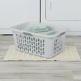 thumbnail image 4 of Sterilite Large 2 Bushel Plastic Laundry Basket with 4 Comfort Grip Handles, Light Gray, 4 of 9