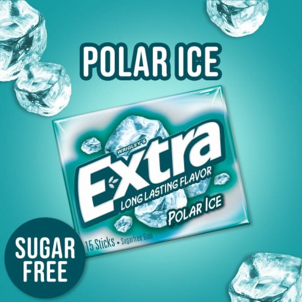 2X-Extra Polar Ice Sugar Free Chewing Gum Bulk Pack - 8 pk