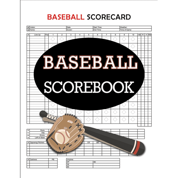 Baseball Scorecard, Baseball Scorebook 100 Pages Baseball Score Sheet