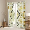 thumbnail image 3 of Homewish Western Aztec Black Out Curtains, Triangle Stripes Abstract Curtains Pack of 2 (42x63 Each), Rustic Farmhouse Bedroom Curtains, Curtains Blackout Home Decor, 3 of 6