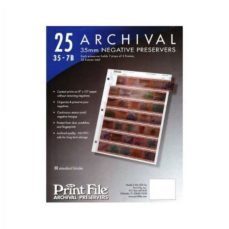 Print File 35-8S-BLK 3-1/2x5 Print Preservers (25 Pages)