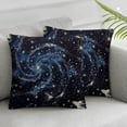 thumbnail image 3 of Pillow Covers Black Space Galaxy Constellation Seamless Pattern  Standard Square Cushion Throw Cover for Couch Bedroom Living  1 set of 2, various sizes, 3 of 7