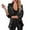 Black, variant on ZHOUCHANKIDS Women's Sequin Jackets Open Front Blazer Jacket Casual Long Sleeve Sparkly Cardigan Coat Silver XXL