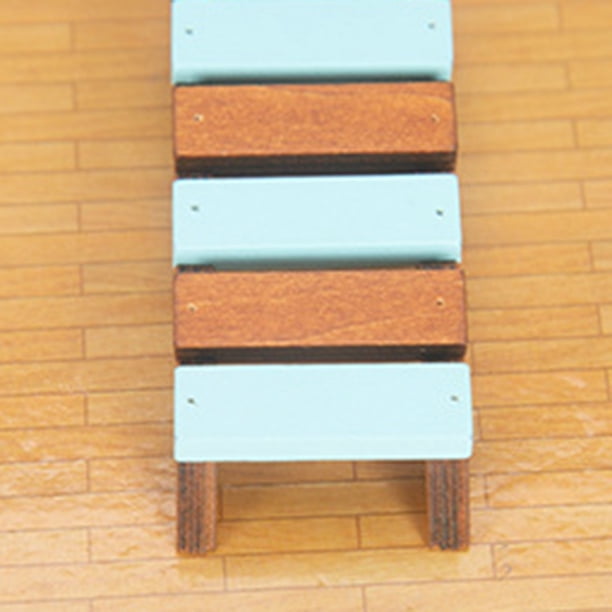 Silla de playa DIY para casa de muñecas 1/12 escena en miniatura adornos de escritorio juguetes artesanales JShteea libre de BPA