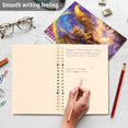 thumbnail image 5 of WOBOGO Golden Kitten with Wings Notebook College Horizontal Grid Paper Ink Spill Resistant Water Resistant Cover 8.3x5.7x0.4in, 5 of 8