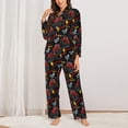 thumbnail image 2 of Balery Monster Truck Conjunto de Pijama con Estampado para Mujer, Conjunto de Dos Piezas con Manga Larga, Ropa de Dormir Suave con Bolsillos, Pijamas Cómodos-Small, 2 of 7