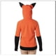 thumbnail image 4 of Disfraz de Animal con orejas de zorro para Cosplay, chaqueta con capucha, sudadera naranja cálida, Unisex, 4 of 5