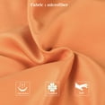 thumbnail image 2 of Flxxie Satin Pillowcases with Zipper Silky Soft Sateen Pillow Cases Covers Set of 2 (Queen, Orange), 2 of 5