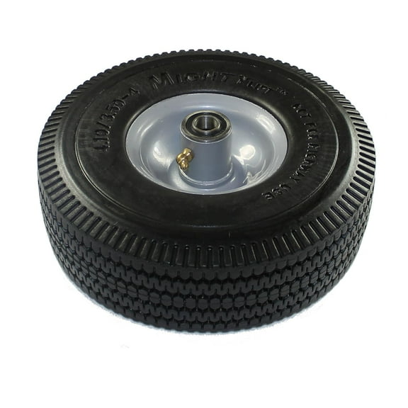 Mighty Lift W-1035-AFO-58P-2 10" Diameter x 3.5" Width Polyurethane Wheel, Flat Free Tires, 375 lb Capacity