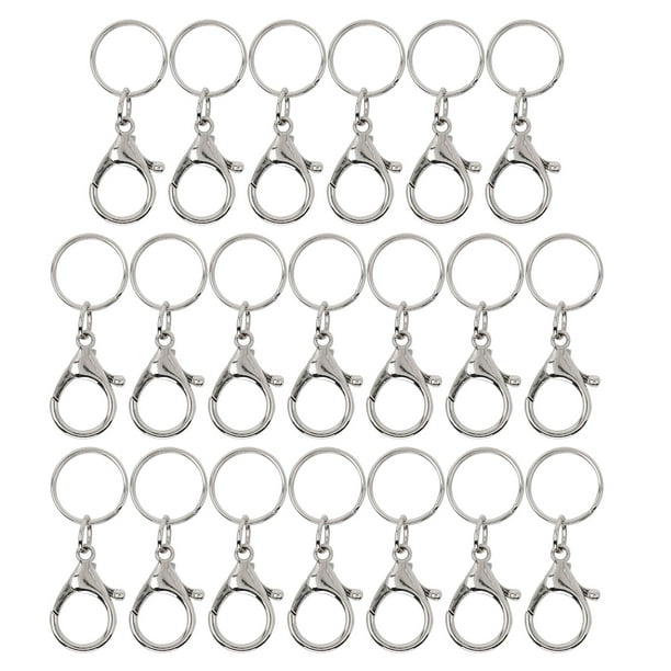 Swivel Lanyard Snap Hook, Durable With Clip 20Pcs Key Chain Clip