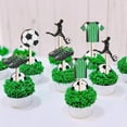 thumbnail image 3 of 16PCS Soccer Cupcake Toppers Wooden Soccer Cake Toppers for Soccer Party Decorations Birthday Baby Shower Sports Party Supplies, 3 of 6