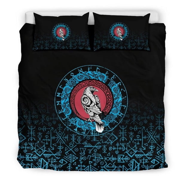 Juego de Cama Vikingo Raven Celtic Cyan Rlt12