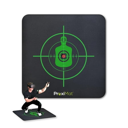 VR Mat - ProxiMat® Scope 35" Square Anti-Fatigue Mat for Virtual Reality - Play with Both Feet on The Mat and Define Your Space - Compatible with Oculus Meta Quest, Playstation VR, HTC VIVE, and More