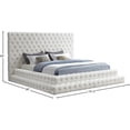 thumbnail image 5 of Meridian Furniture Revel Cream Velvet King Bed, 5 of 5