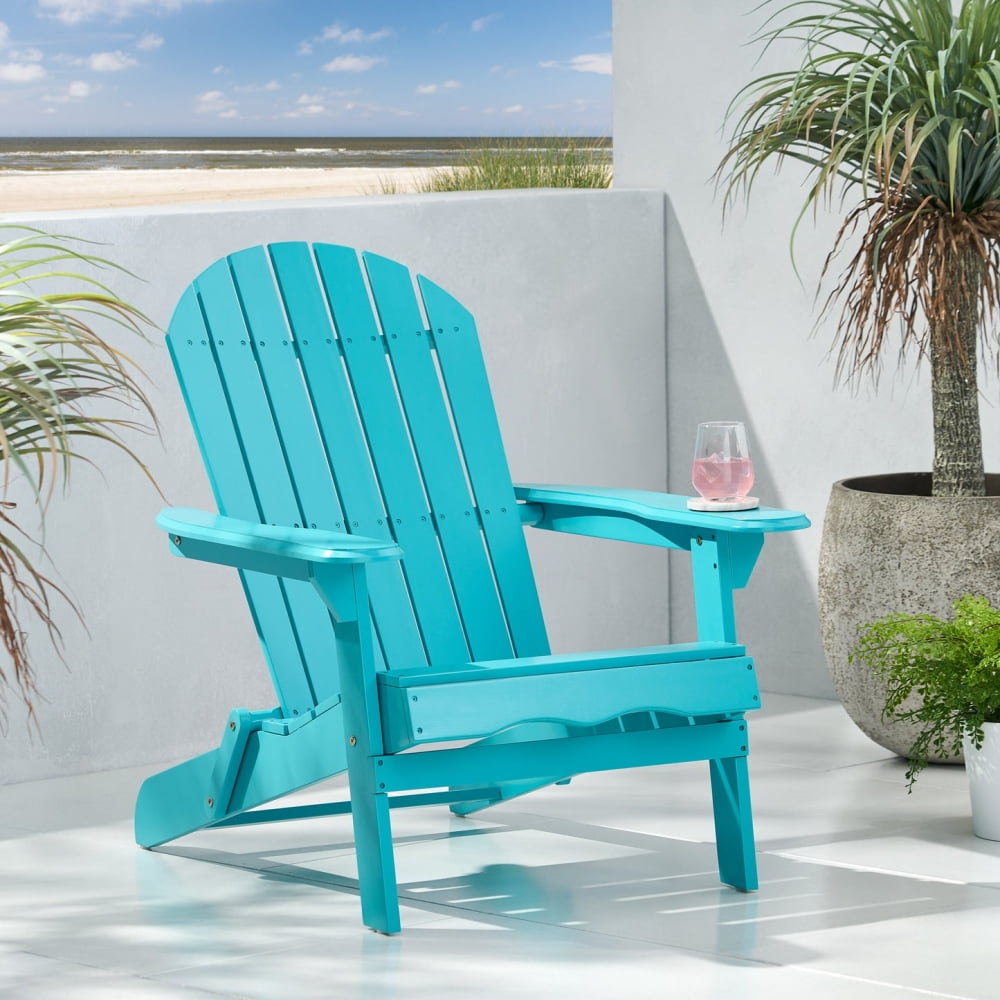 Wooden Outdoor Chair, Modern Patio Adirondack Chair Acacia Wood Folding