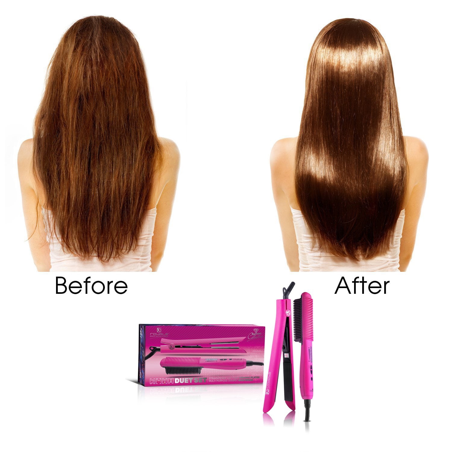 Royale platinum top hair straightener