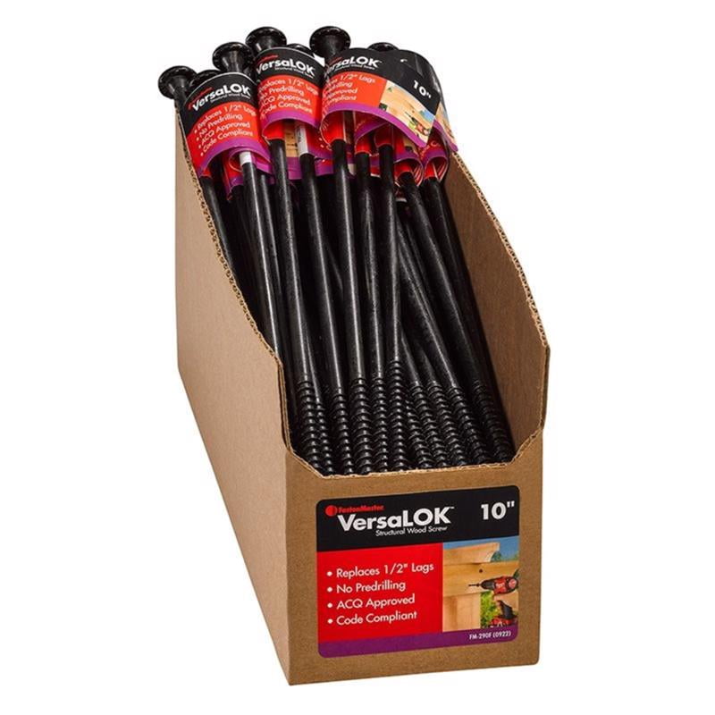 Fastenmaster 5056686 10 in. Versalok Torx Ttap Galvanized Coarse Structural Wood Screws