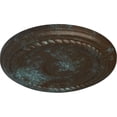 thumbnail image 3 of Ekena Millwork 7 7/8"OD x 3/4"P Small Alexandria Ceiling Medallion (Fits Canopies up to 4 5/8"), Hand-Painted Bronze Blue Patina, 3 of 7