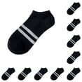 thumbnail image 2 of Minnieouse Calcetines para hombre de tela de algodón de primera para una comodidad Calcetines atléticos para los tobillos Calcetines deportivos Negro 10Conjunto, 2 of 6