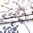 thumbnail image 6 of DriftAway Acacia Floral Blossom Watercolor Printed 100 Percent Blackout Thermal Insulated Window Curtain Valance Rod Pocket Single, 52" x 14" Plus 2" Header, Yellow, 6 of 6