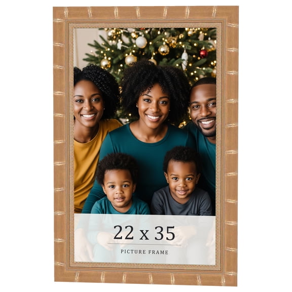 22x35 Frame Gold Real Wood Picture Frame Width 1.5 inches | Interior Frame Depth 0.5 inches |
