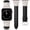 Black/Starlight, variant on Wearlizer Leather Watch Band Compatible with Apple Watch Bands Women 38/40/41/42/44/45/46/49mm Slim X-Shape Metal Buckle Strap for Series 11/10/9/8/7/6/5/4/3/SE/Ultra 3/2/1