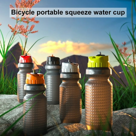 

Cheers.US 650ml Water Bottle Leak-Proof Silicone Cycling Sport Cup Universal for MTB Bicycle for Fitness Gym Camping Outdoor Sports