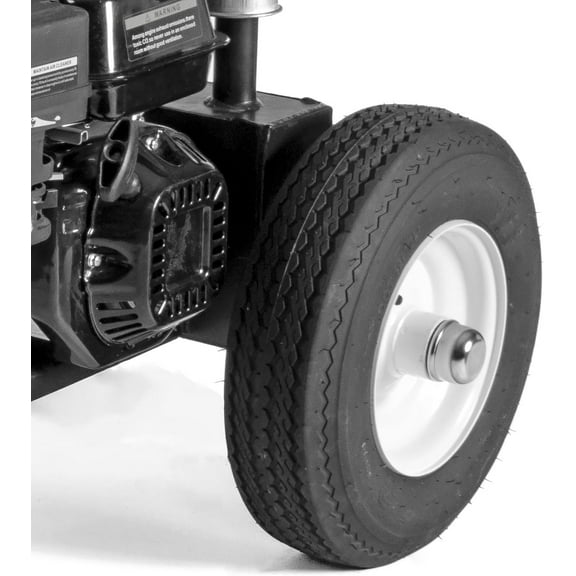 1" Bearing Log Splitter Wheel with Tire 4.8" wide X 8" diameter.