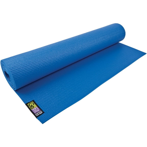 GoFit GF-YOGA Yoga Mat with Yoga Position Poster & GF-YB-GY Yoga Block