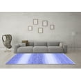 thumbnail image 3 of Ahgly Company Indoor Round Abstract Blue Modern Area Rugs, 3' Round, 3 of 4