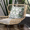 thumbnail image 2 of Amrita Sen Designs CAPL744BrCDS-ZP-20x20 20 x 20 in. Lotus Broadcloth Indoor & Outdoor Zippered Pillow - Green & Pink, 2 of 4