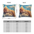 thumbnail image 2 of Fuzoiu Cloud Sleeping Cat Print Square Pillow Cover,Hidden Zipper Design,Luxury Square Pillow Case, Throw Pillow,Couch Cushion-26"x26", 2 of 7