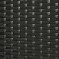 3Panel Outdoor Privacy Screen, Patio Room Divider, Black Resin Wicker, Weather Resistant