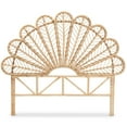 thumbnail image 3 of bali & pari Variel Rattan BOHO Headboard, Queen Size, Natural Brown, 3 of 6