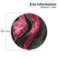 thumbnail image 2 of Kdxio Red Viper Jungle Intensity Funny Coasters,4 Pcs Leather Coasters,Housewarming Gifts,Protect Furniture from Water Marks Scratch and Damage, 2 of 6