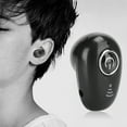 thumbnail image 4 of Miniauriculares Bluetooth S650, inalámbricos, intraauriculares, manos libres, monoaurales, deportivos (negros), 4 of 14