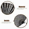 thumbnail image 2 of Holzlrgus Hand Fan Paper Fans Wedding Fans for Party Favor Fancy Dress (Black), 2 of 7