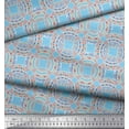 thumbnail image 3 of Soimoi Blue Rayon Fabric Mandala Geometric Print Fabric by Yard 56 Inch Wide, 3 of 5