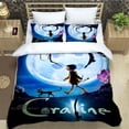thumbnail image 3 of Juegos de cama con dibujos animados 3D C-Coraline, exquisitos artículos para la cama, juego de edredón, juego de cama de lujo, regalo de cumpleaños, 3 of 8