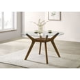 thumbnail image 2 of Paxton Round 48-inch Glass Top Wood Dining Table Brown, 2 of 6