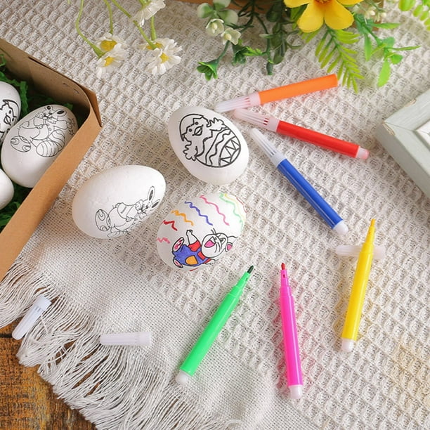 Craft Embellishments: Wooden Printed Easter Eggs - 6pc Craft Embellishments: Wooden Printed Easter Eggs - 6pc