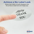 thumbnail image 2 of Avery Printable Oval Labels, 1.5" x 2.5", Clear, 180ct (22854), 2 of 8