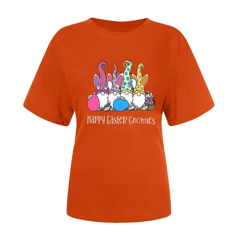 Orange round neck t cheap shirt