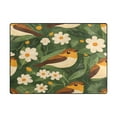 thumbnail image 3 of Birds Among Flowers 63''x48'' Plush Memory Foam Bath Mat, Soft, Absorbent, Non Slip, Durable, 3 of 7