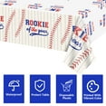 thumbnail image 4 of PIXHOTUL Waterproof 51" x 87" Baseball PE Plastic Tablecloth, 4 of 7