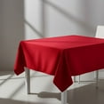 thumbnail image 6 of AK TRADING CO. 54" x 54" Polyester Square Tablecloth - Perfect for Any Occasion Like Parties, Wedding, Buffet Decoration, Indoor & Outdoor Use (RED), 6 of 21